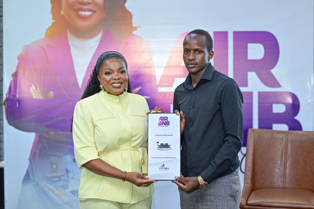 Sponsor appreciation presentation photo.