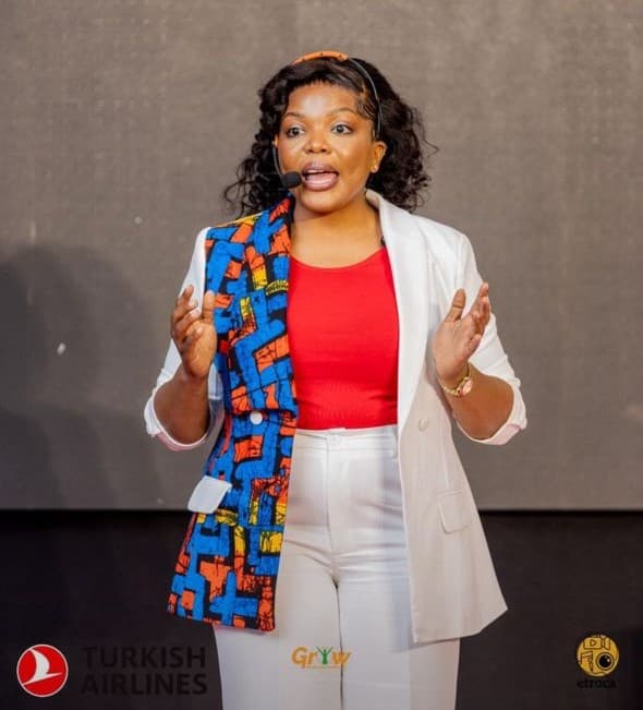 Happy speaking on the TEDx stage